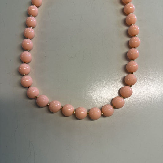 Peach Beaded Necklace