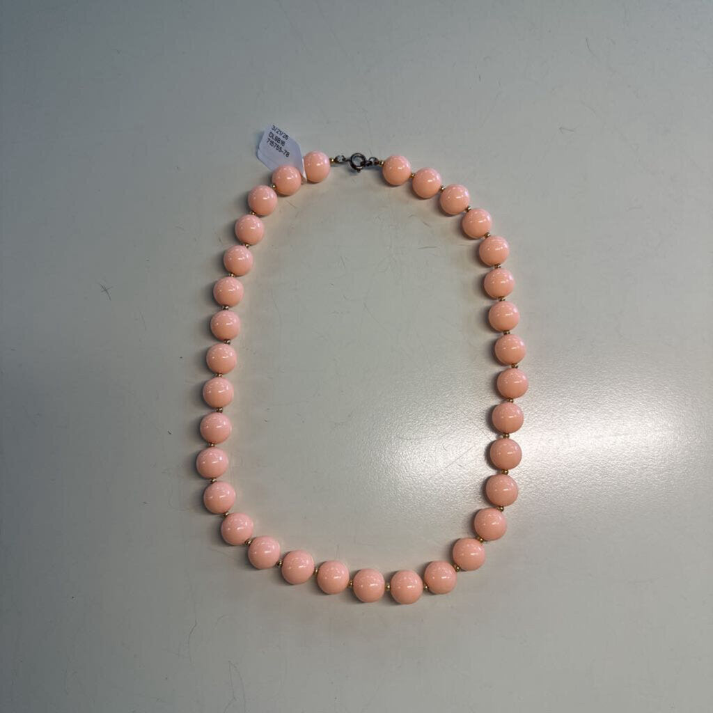 Peach Beaded Necklace