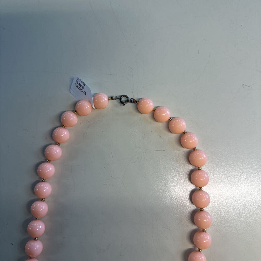 Peach Beaded Necklace