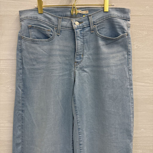 Levi Light Wash 318 Shaping Wide Leg Jeans 31