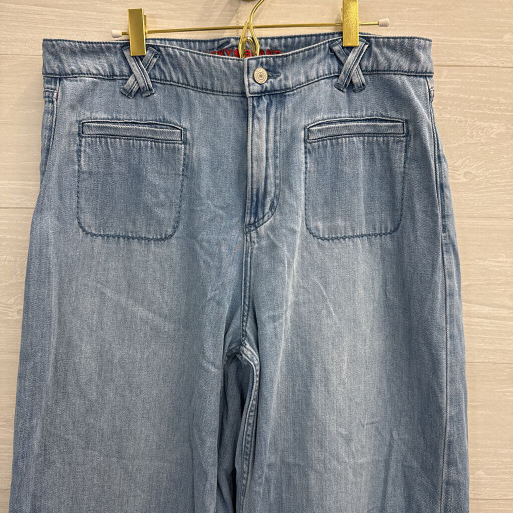Lucky Brand Light Wash Palazzo Jeans 31