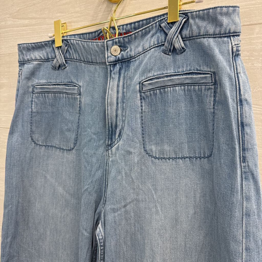 Lucky Brand Light Wash Palazzo Jeans 31