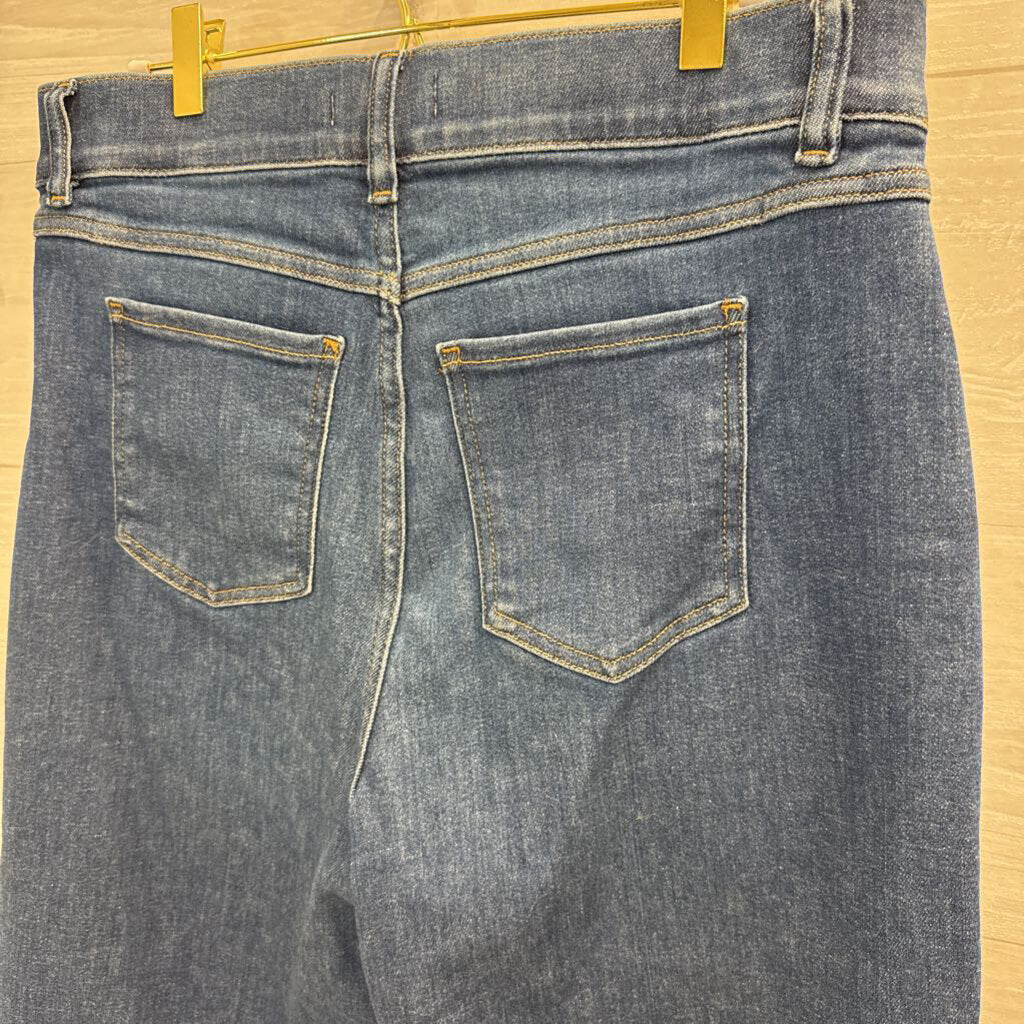 Spanx Dark Wash Wide Leg Jeans Large