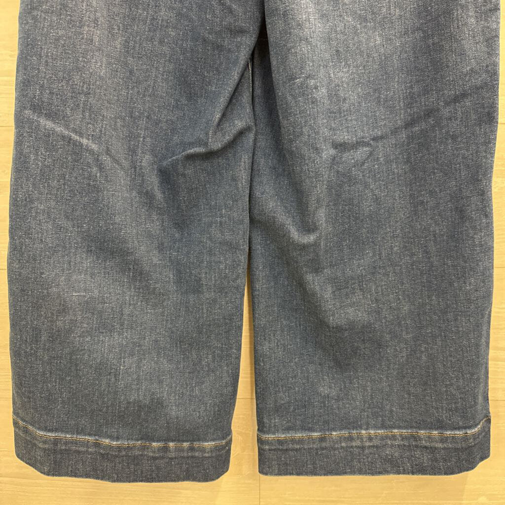 Spanx Dark Wash Wide Leg Jeans Large