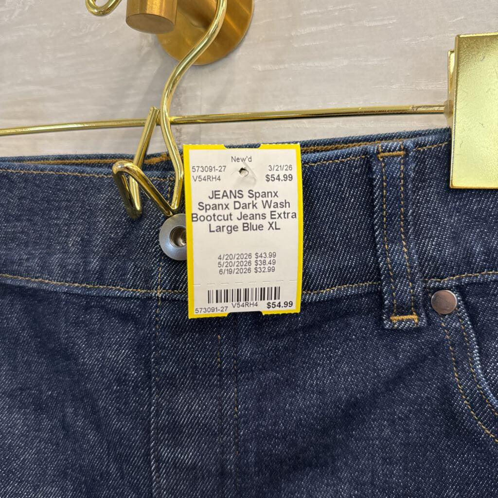 Spanx Dark Wash Bootcut Jeans Extra Large
