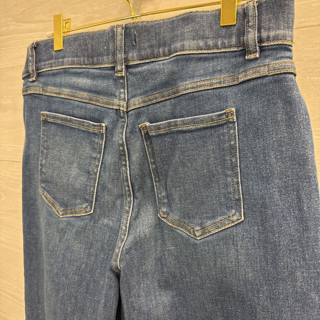 Spanx Medium Wash Wide Leg Jeans Large