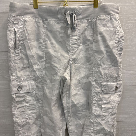 DKNY Sport Grey Camo Pull On Cargo Joggers Large