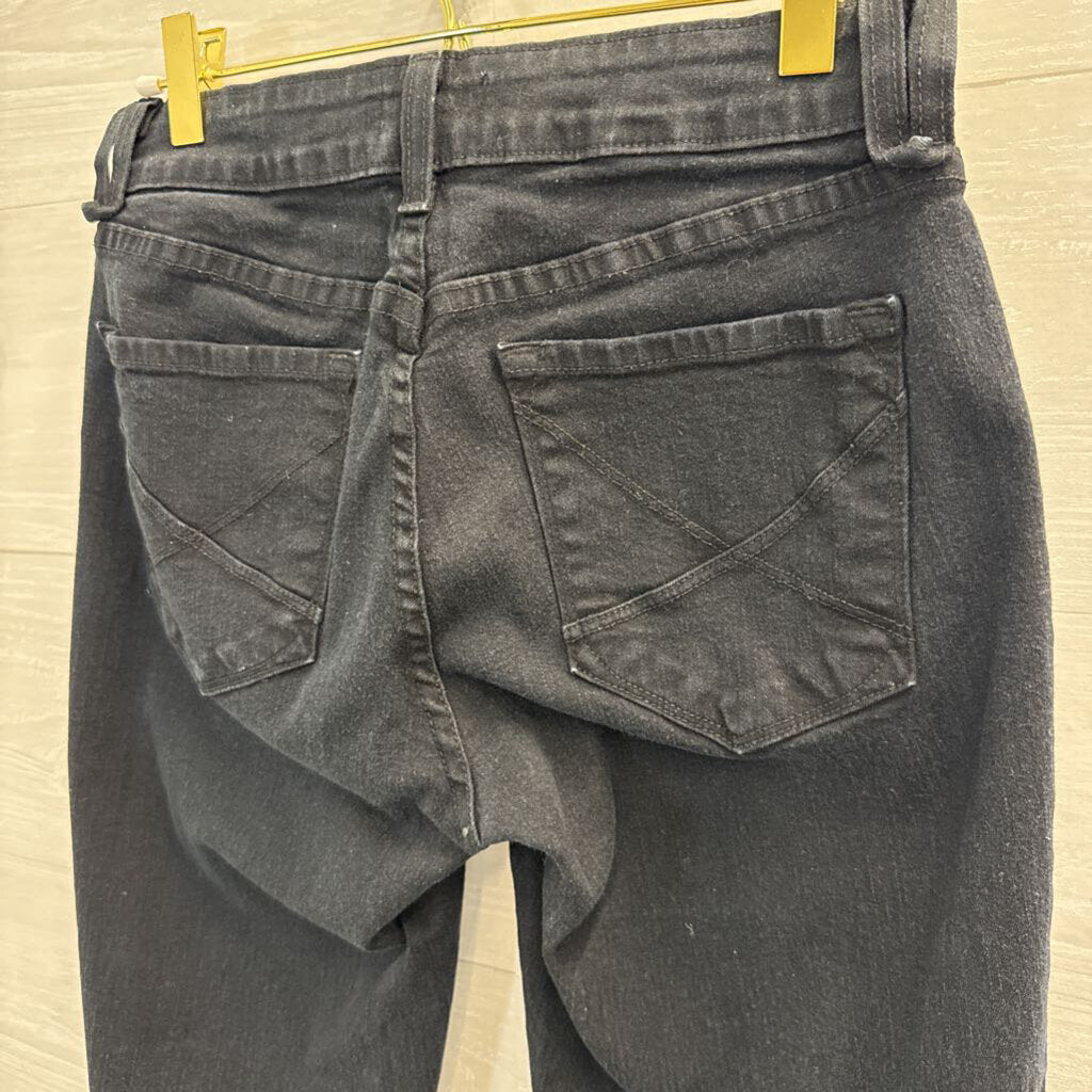 NYDJ Dark Blue Straight Leg Jeans 2 Petite