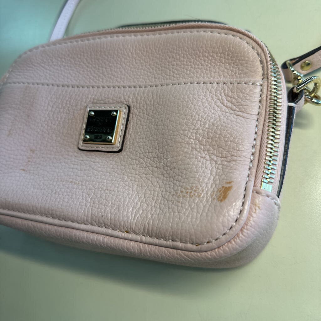 Dooney and Bourke Pink Pebbled Leather Belvedere Ambler Purse