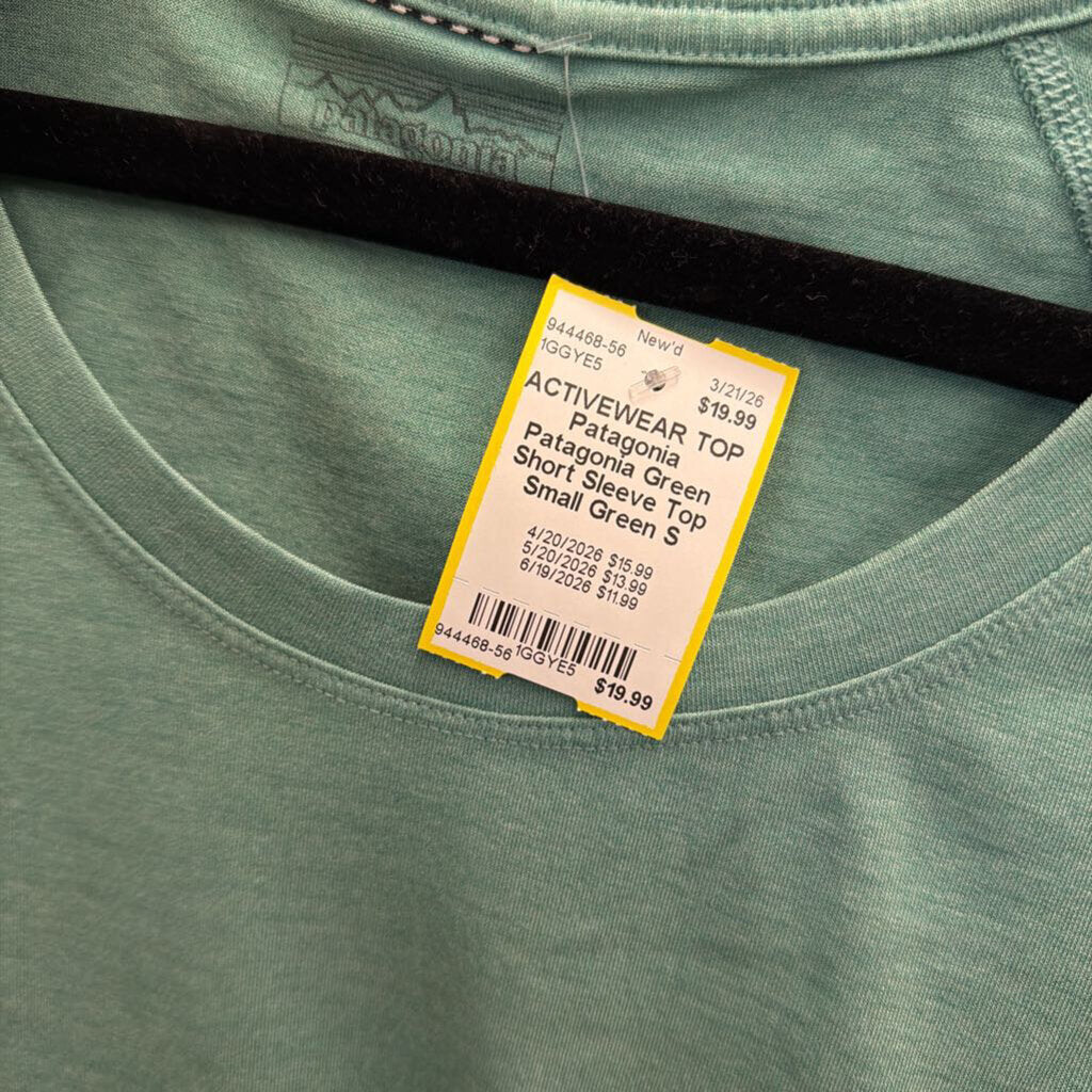 Patagonia Green Short Sleeve Top Small
