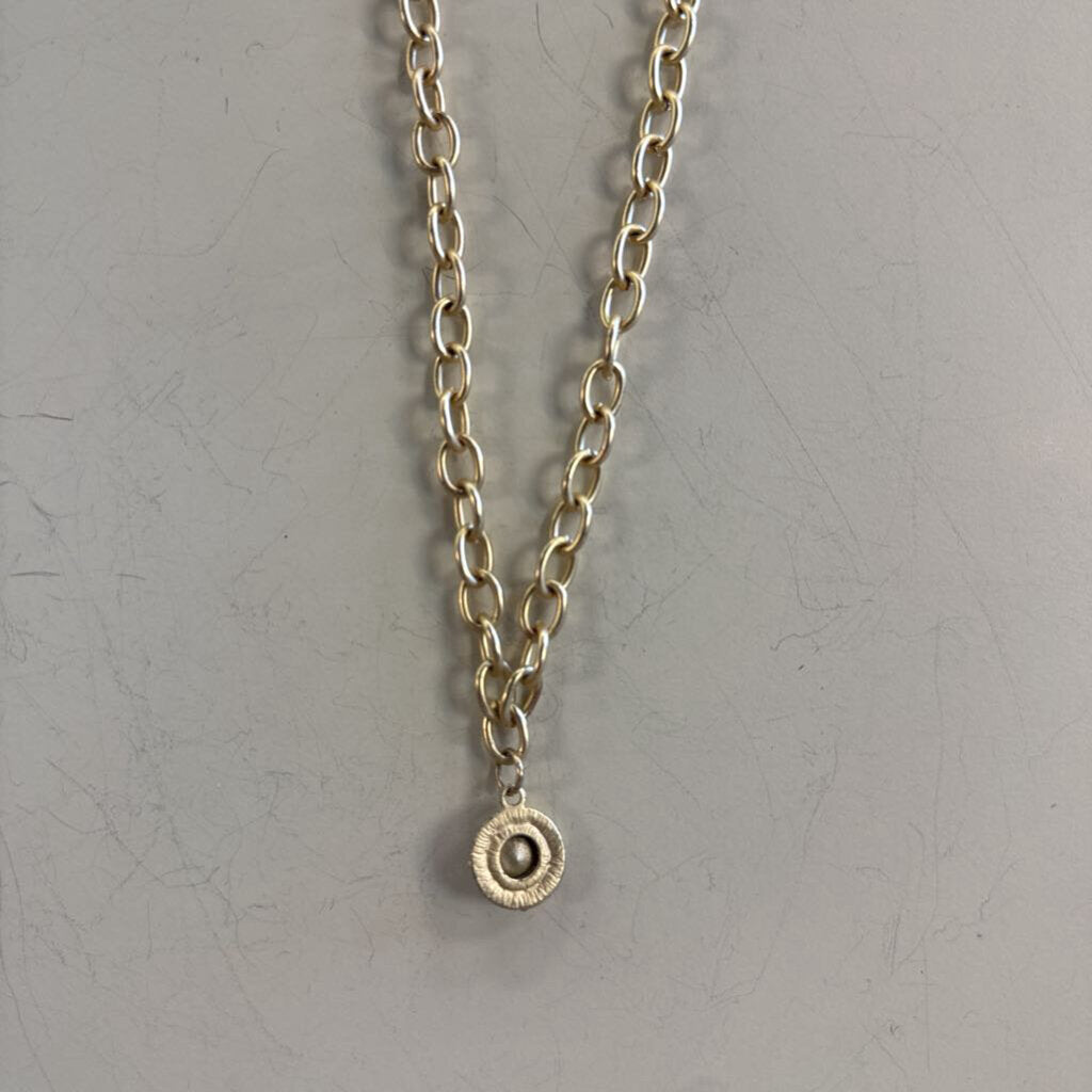 Blue Stone Chain Necklace