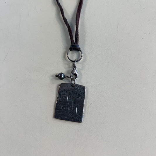 Etched City Corded Necklace