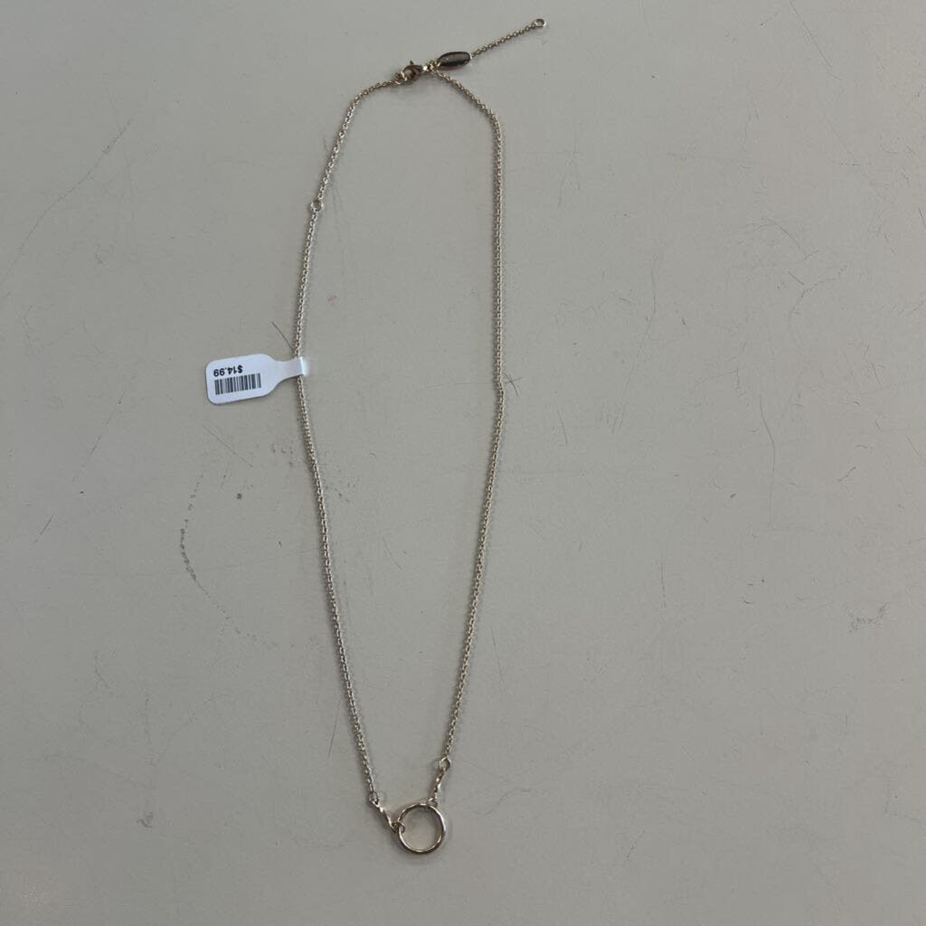 Gold Toned Circle Necklace