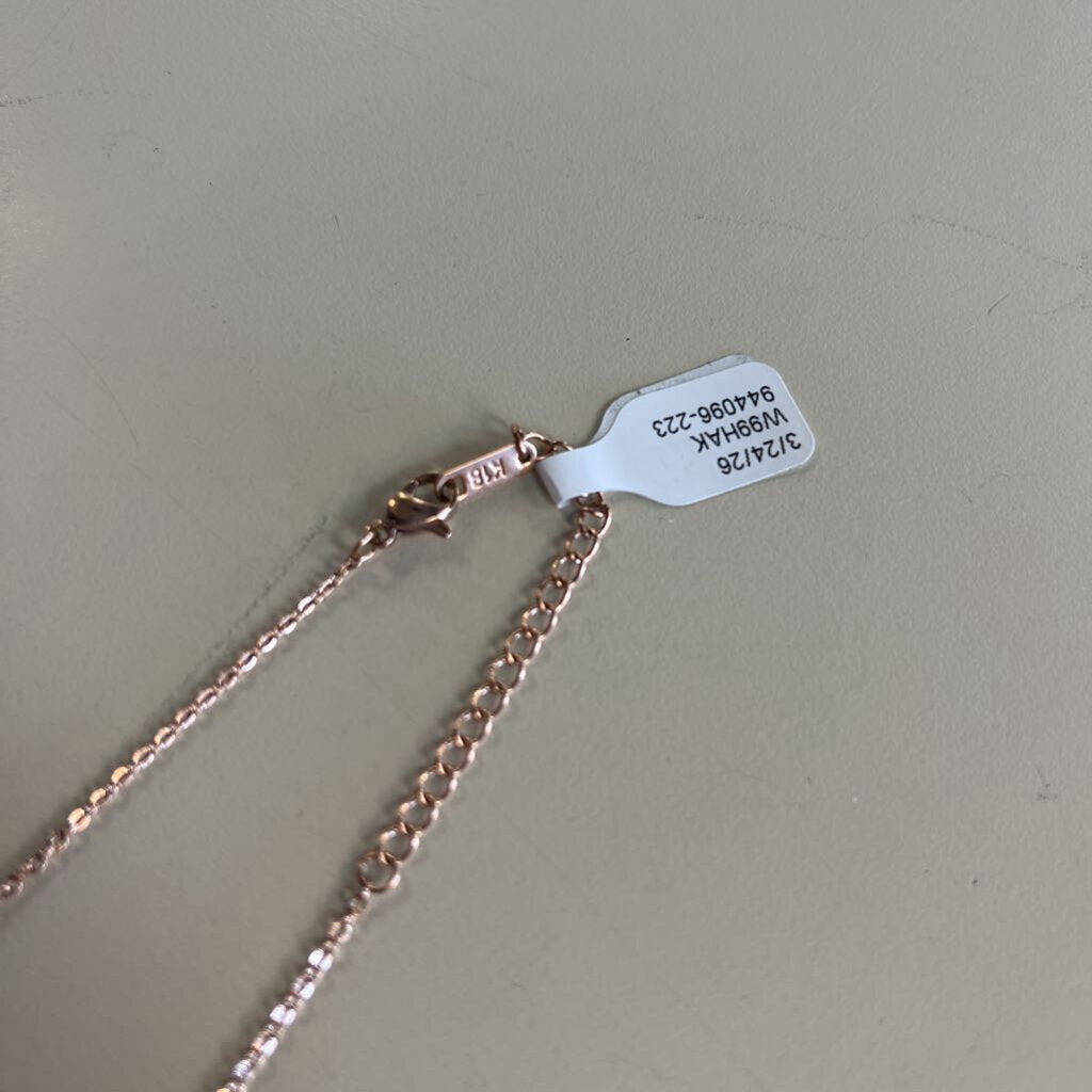 Gold Toned Heart Rate Necklace