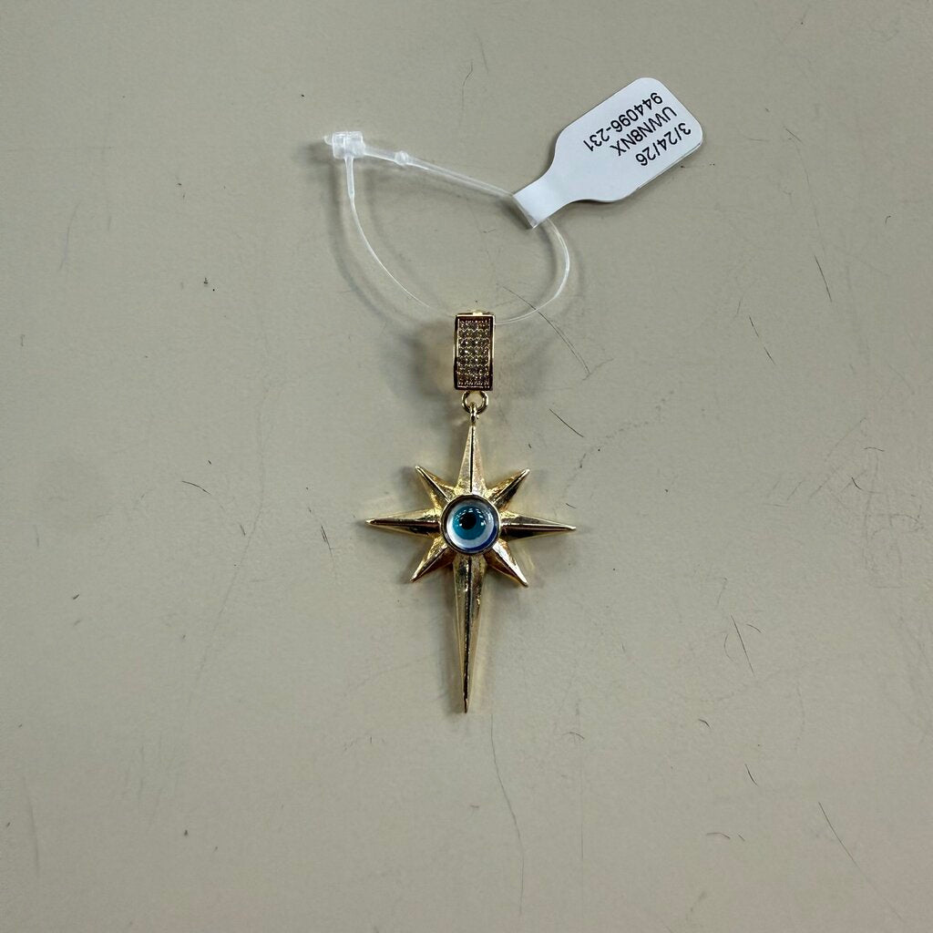 Gold Toned Evil Eye Pendant