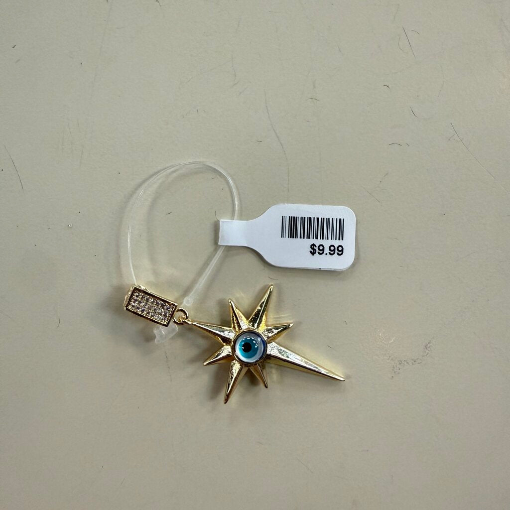 Gold Toned Evil Eye Pendant