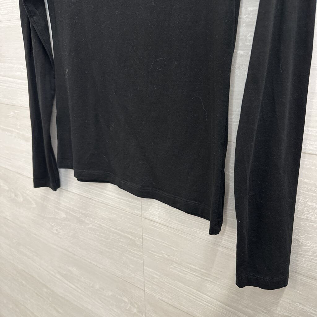 Lilla P Black Long SLeeve Top Small