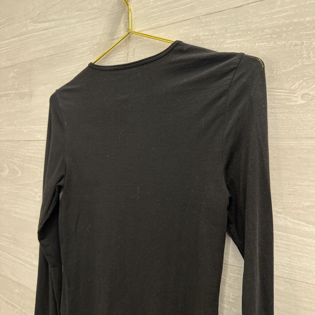 Lilla P Black Long SLeeve Top Small