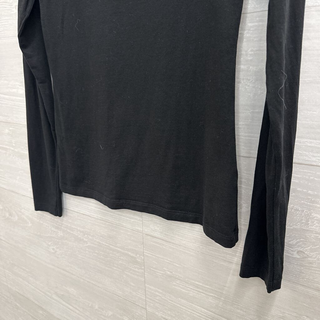 Lilla P Black Long SLeeve Top Small