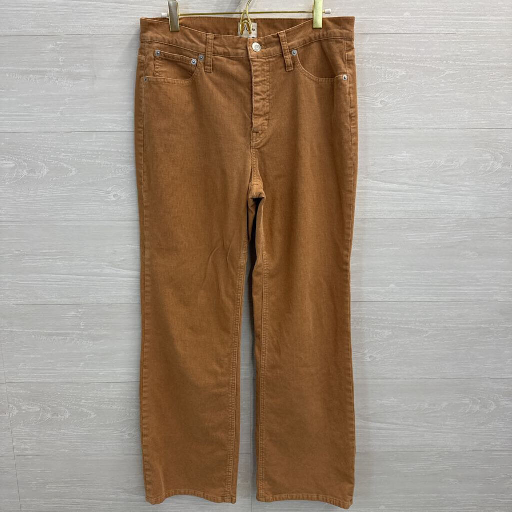 J Crew Brown Corduroy Wide Leg Pants 29