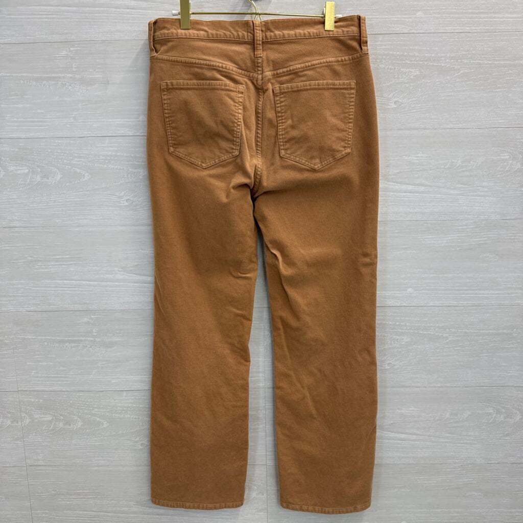 J Crew Brown Corduroy Wide Leg Pants 29