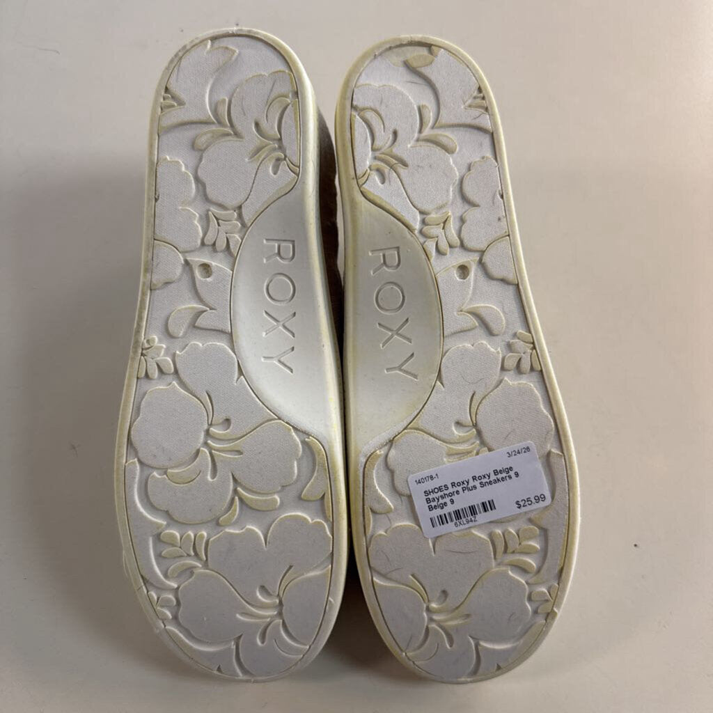 Roxy Beige Bayshore Plus Sneakers 9
