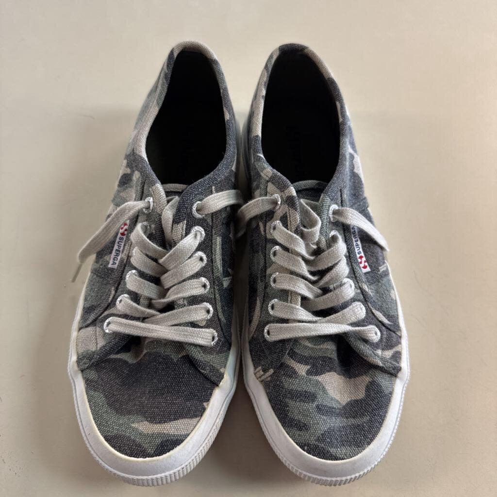 Superga Green Camo Canvas 2750 Sneakers 9