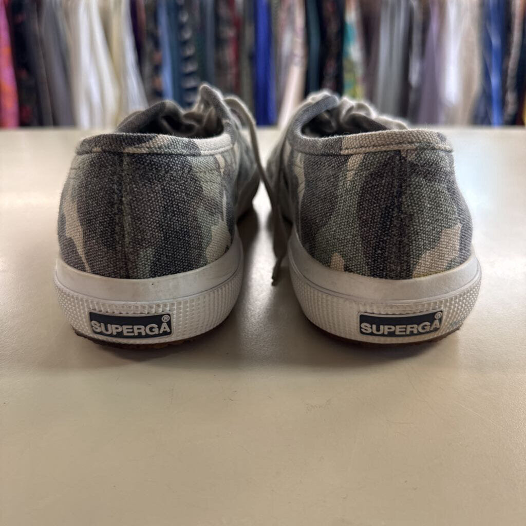 Superga Green Camo Canvas 2750 Sneakers 9