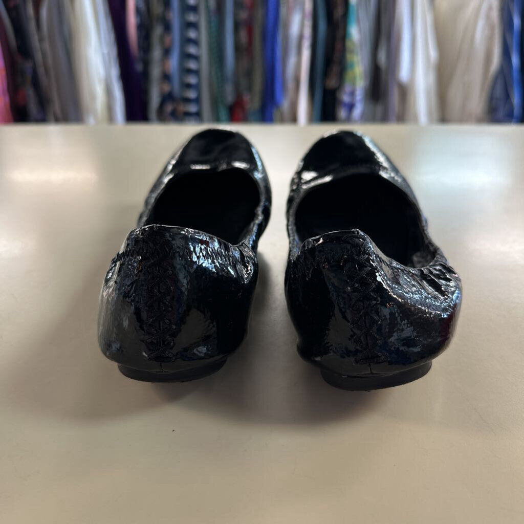 Lucky Brand Black Patent Leather Ballet Flats 8