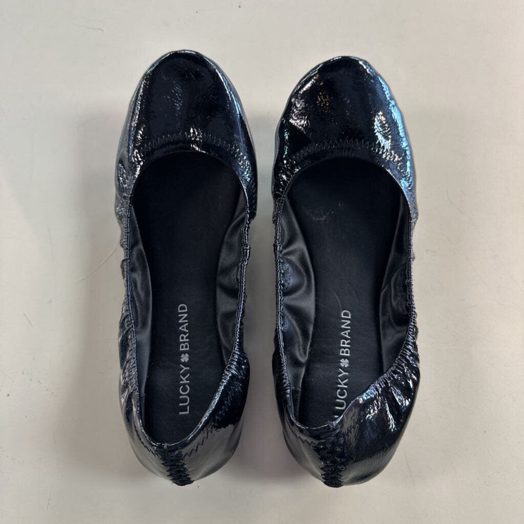 Lucky Brand Black Patent Leather Ballet Flats 8