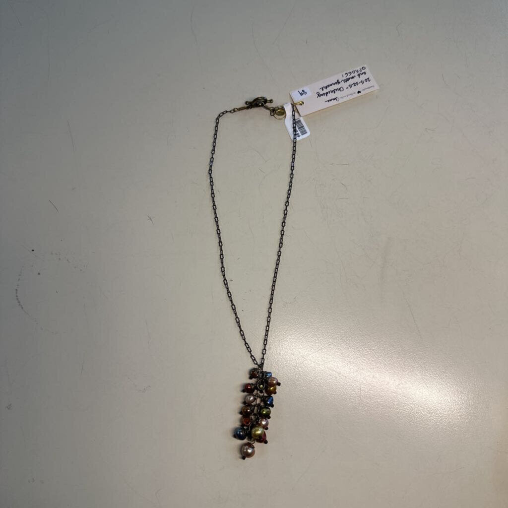 Anne Vaughan Bronze/ Multi Beaded Necklace