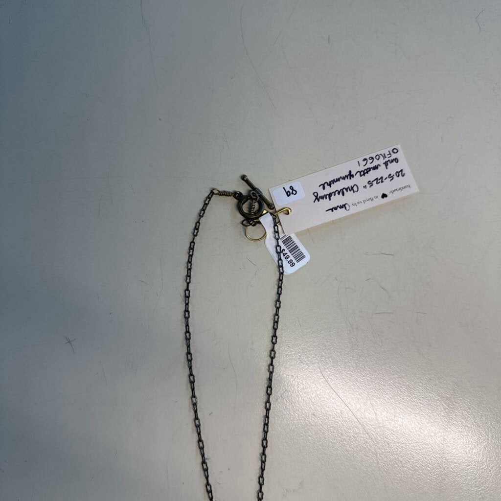 Anne Vaughan Bronze/ Multi Beaded Necklace
