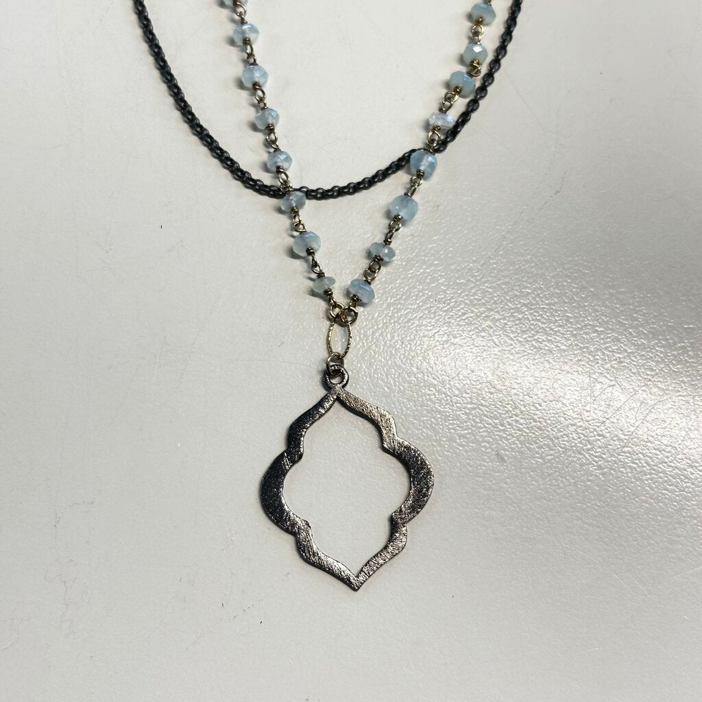Anne Vaughan Multi Metal Layered Necklace