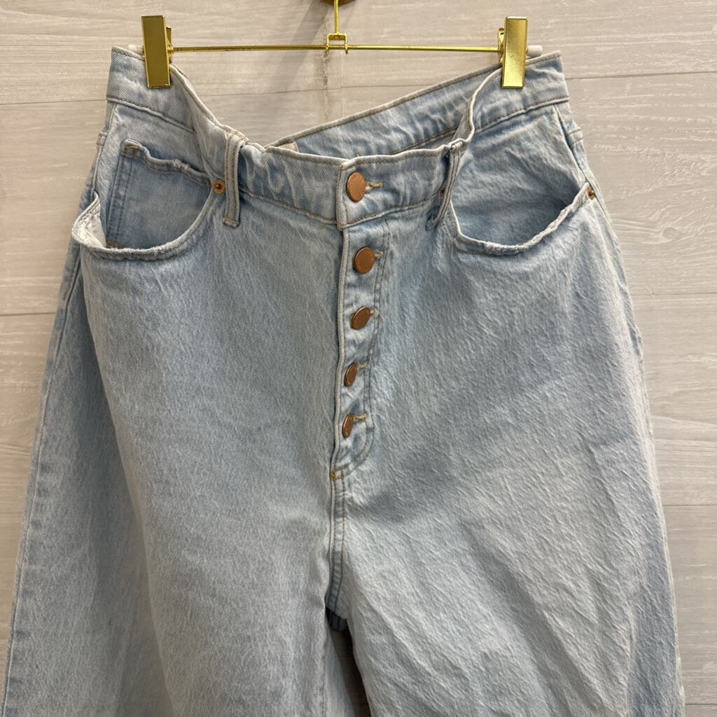 Light Wash High Rise Vintage Straight Jeans 34