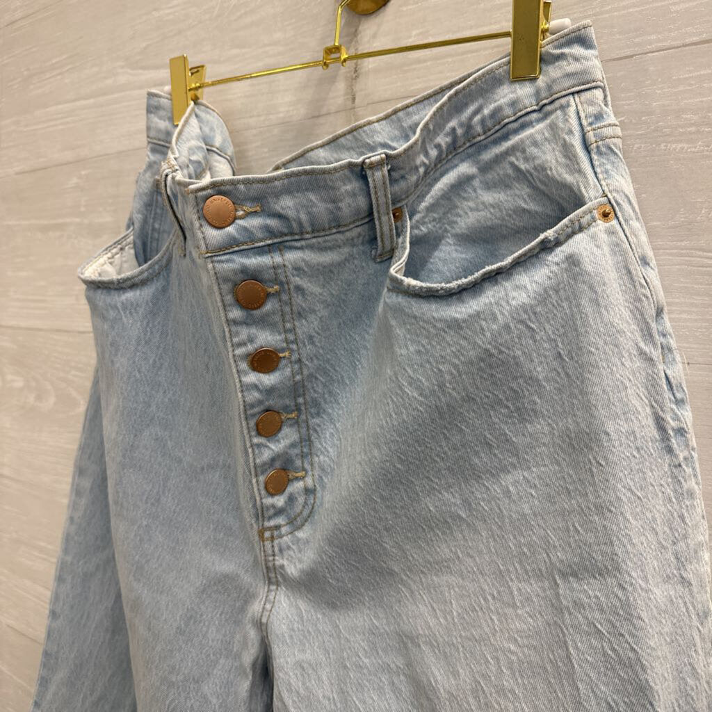 Light Wash High Rise Vintage Straight Jeans 34