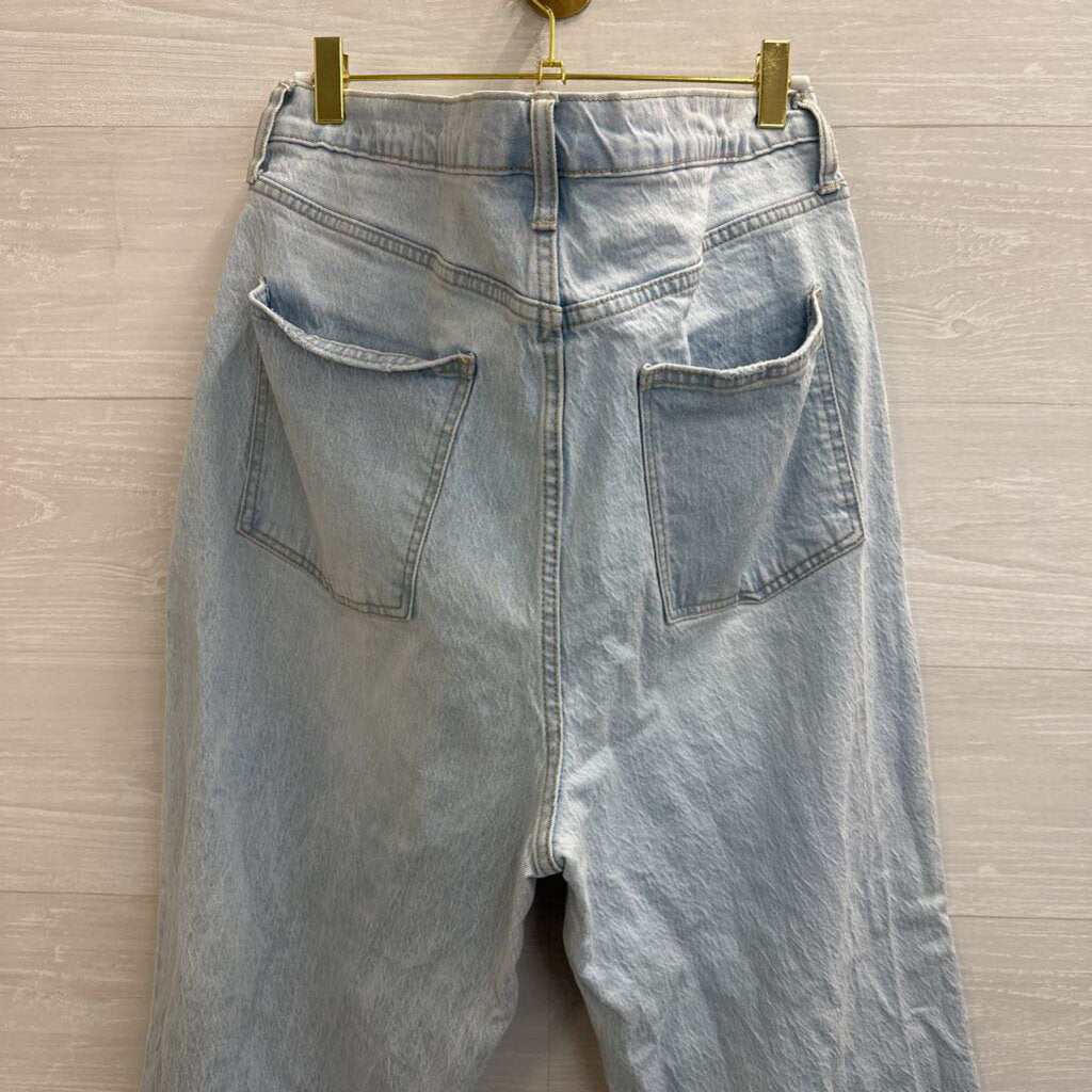Light Wash High Rise Vintage Straight Jeans 34