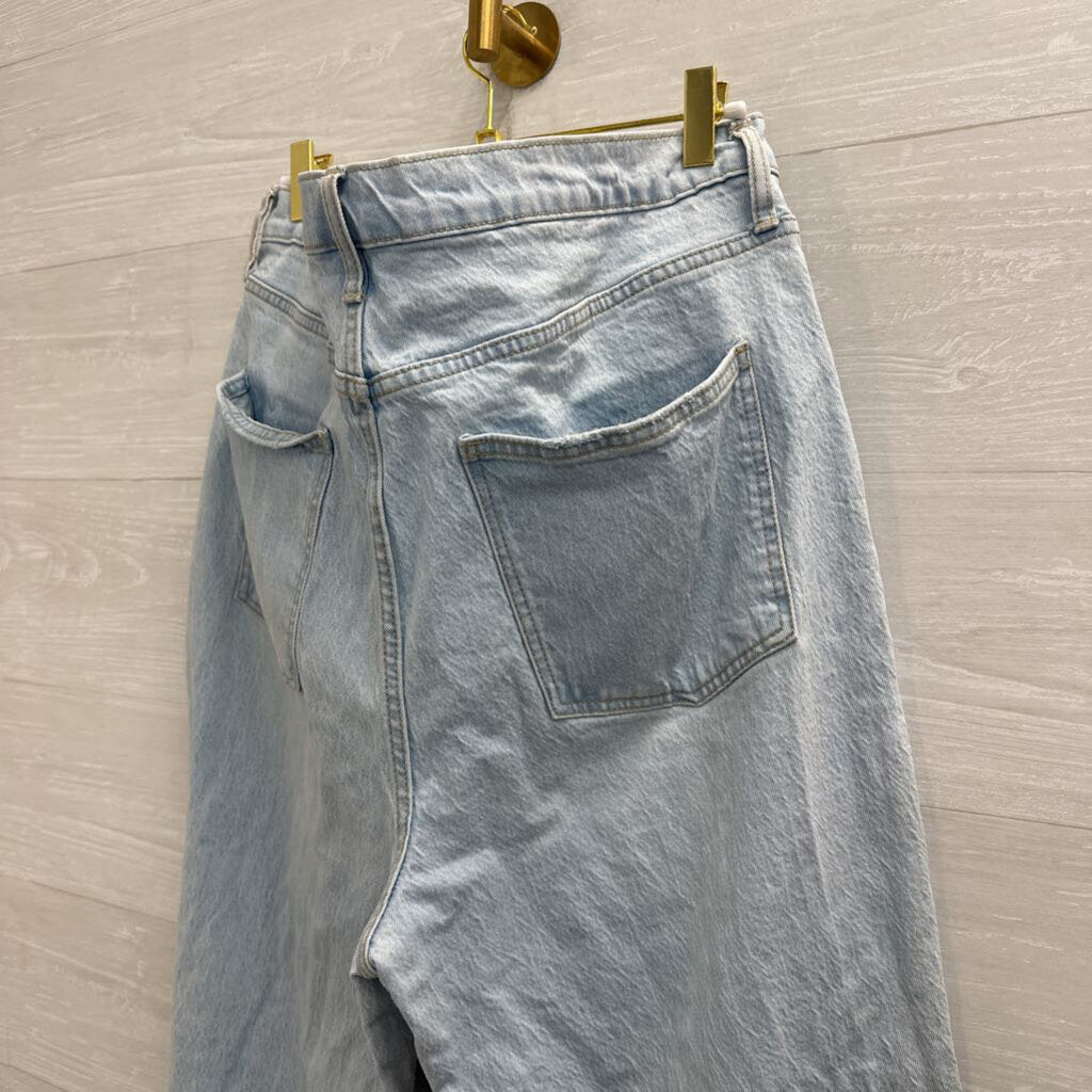 Light Wash High Rise Vintage Straight Jeans 34