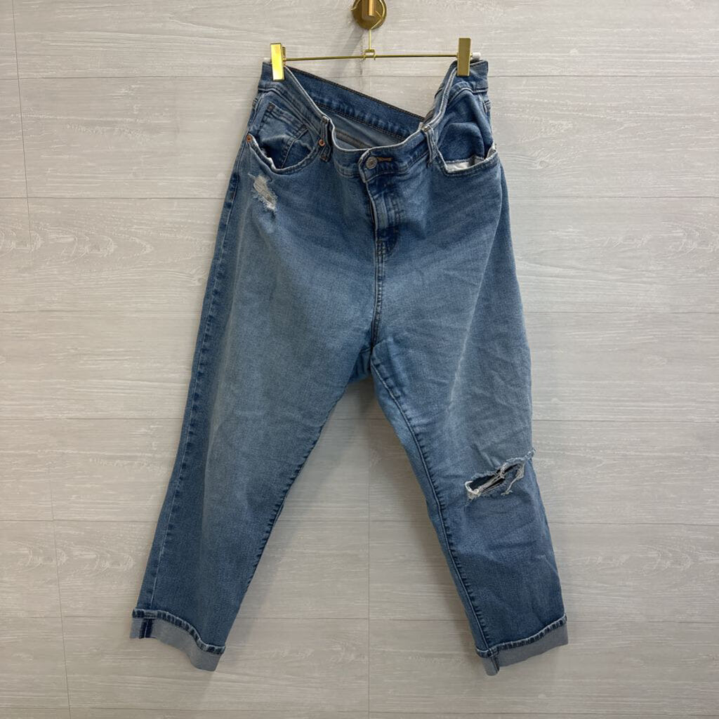 Denizen From Levi Medium Wash Boyfriend Jeans 34