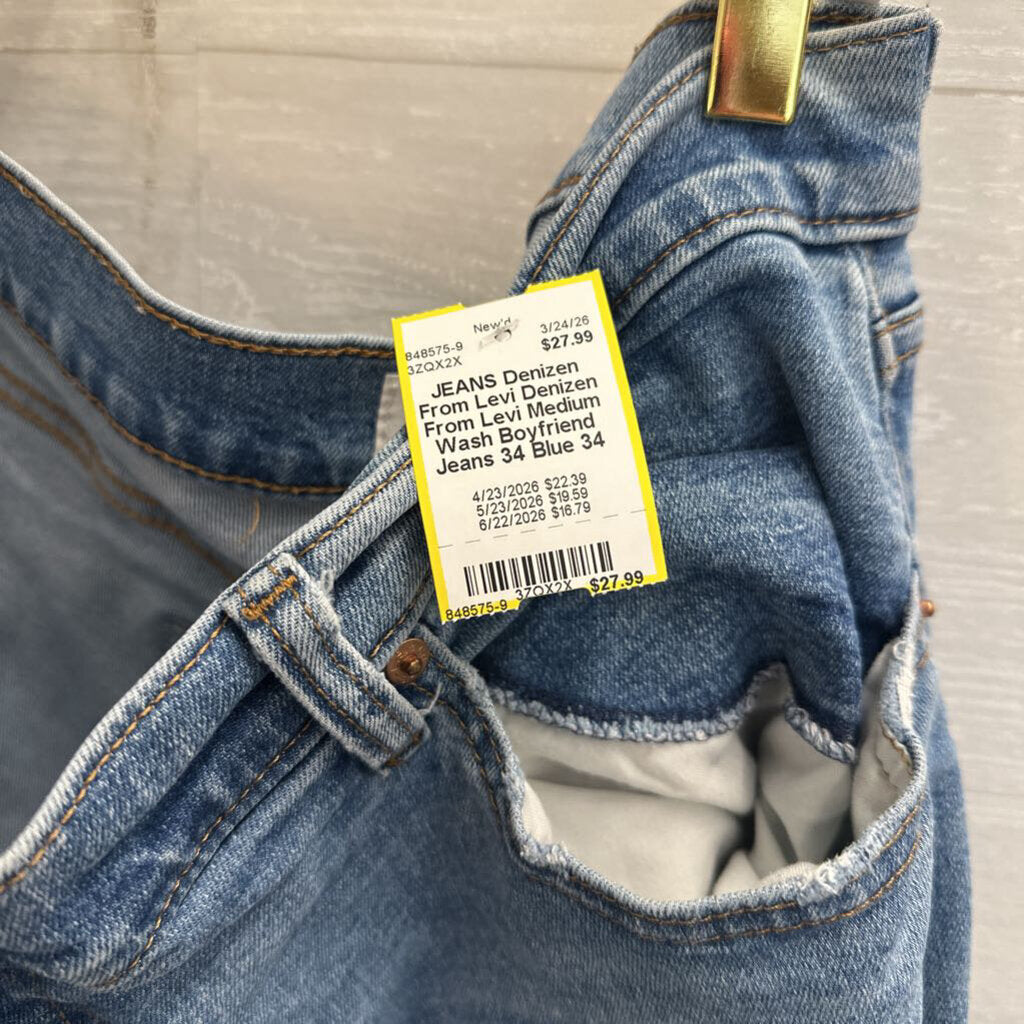 Denizen From Levi Medium Wash Boyfriend Jeans 34