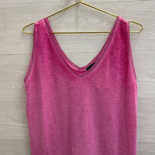 Flora Ashley Pink Knit Tank Top Extra Large