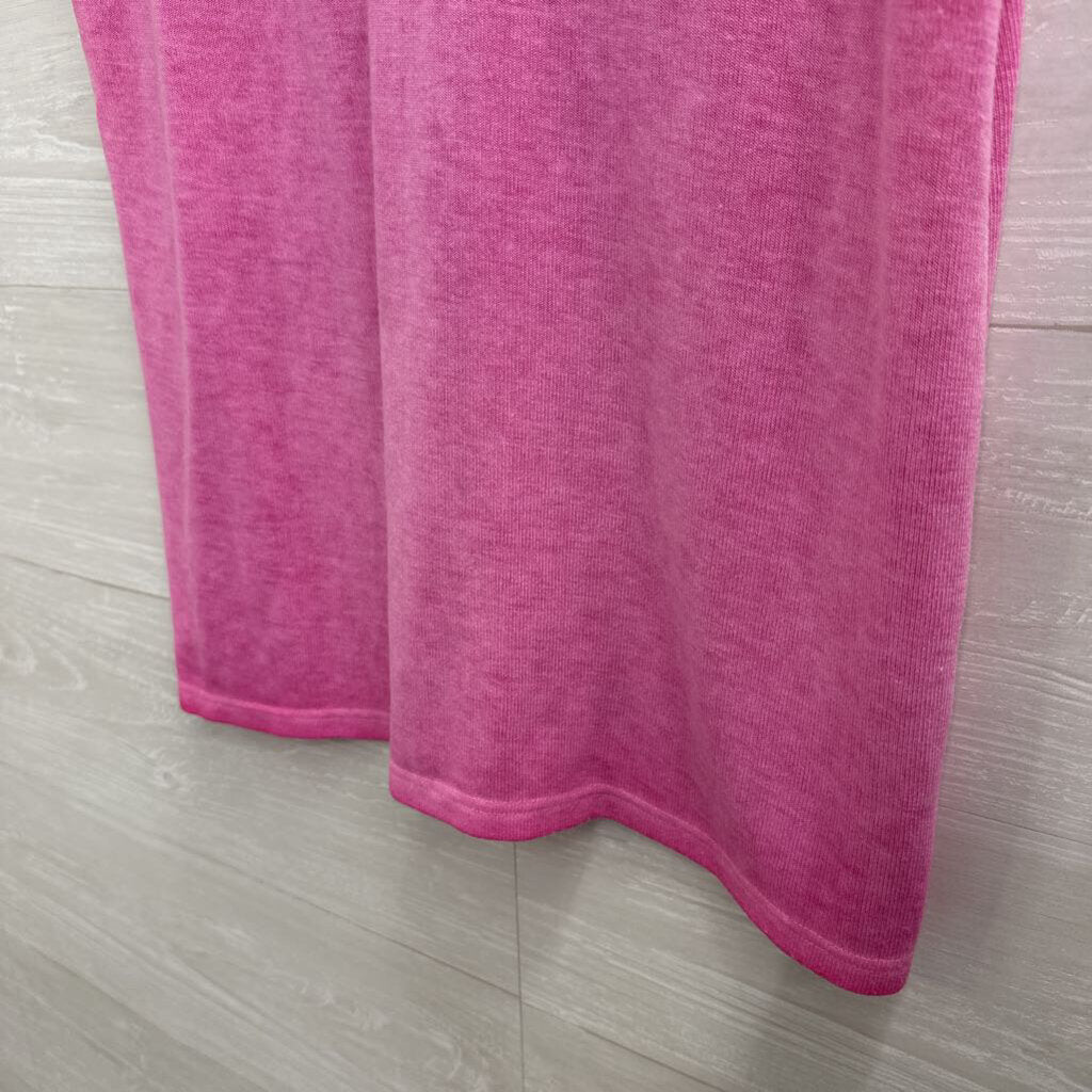 Flora Ashley Pink Knit Tank Top Extra Large