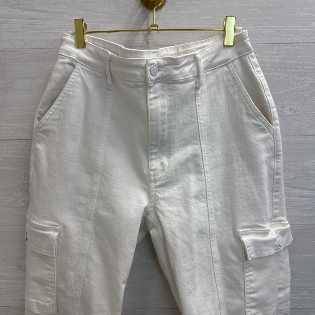 Judy Blue White Cargo Jeans 30