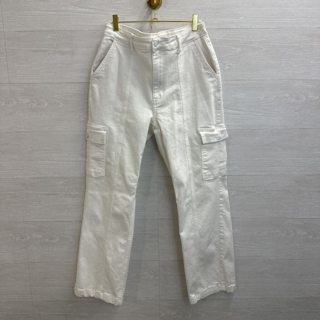 Judy Blue White Cargo Jeans 30