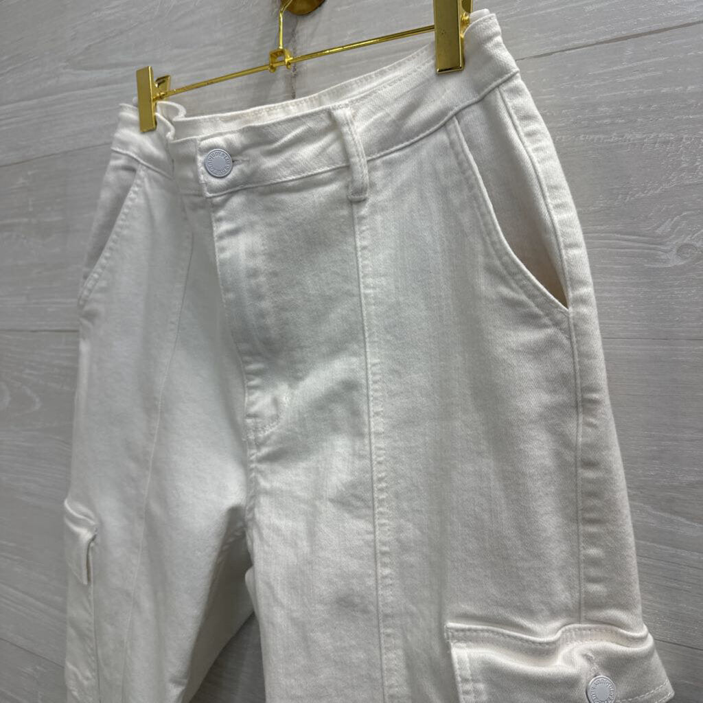 Judy Blue White Cargo Jeans 30
