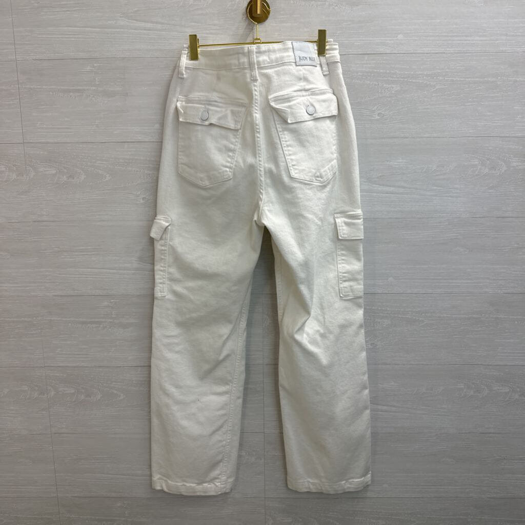 Judy Blue White Cargo Jeans 30