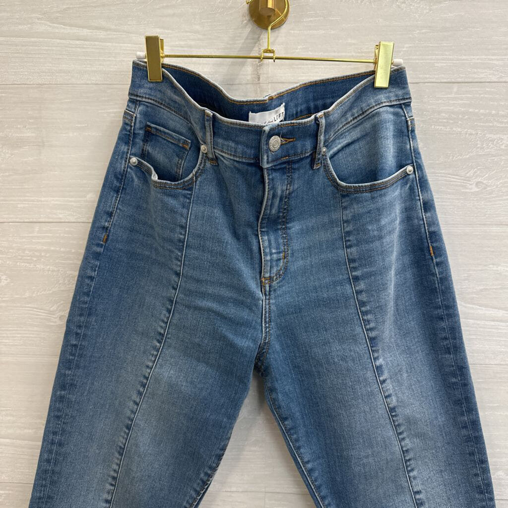 Loft Medium Wash Straight Leg Jeans 29