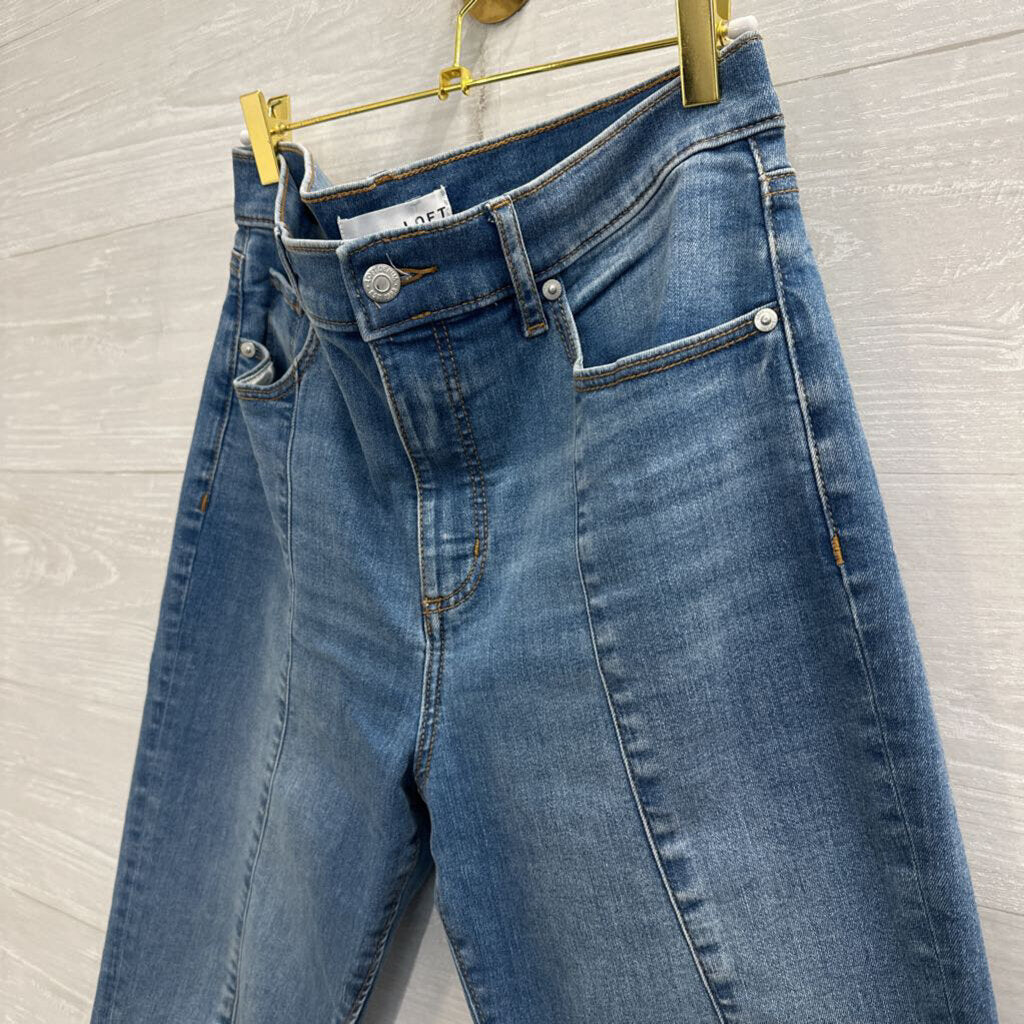 Loft Medium Wash Straight Leg Jeans 29