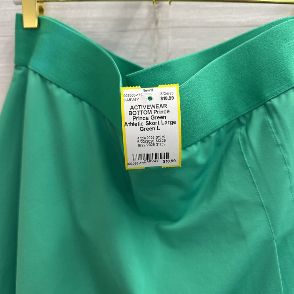 Prince Green Athletic Skort Large