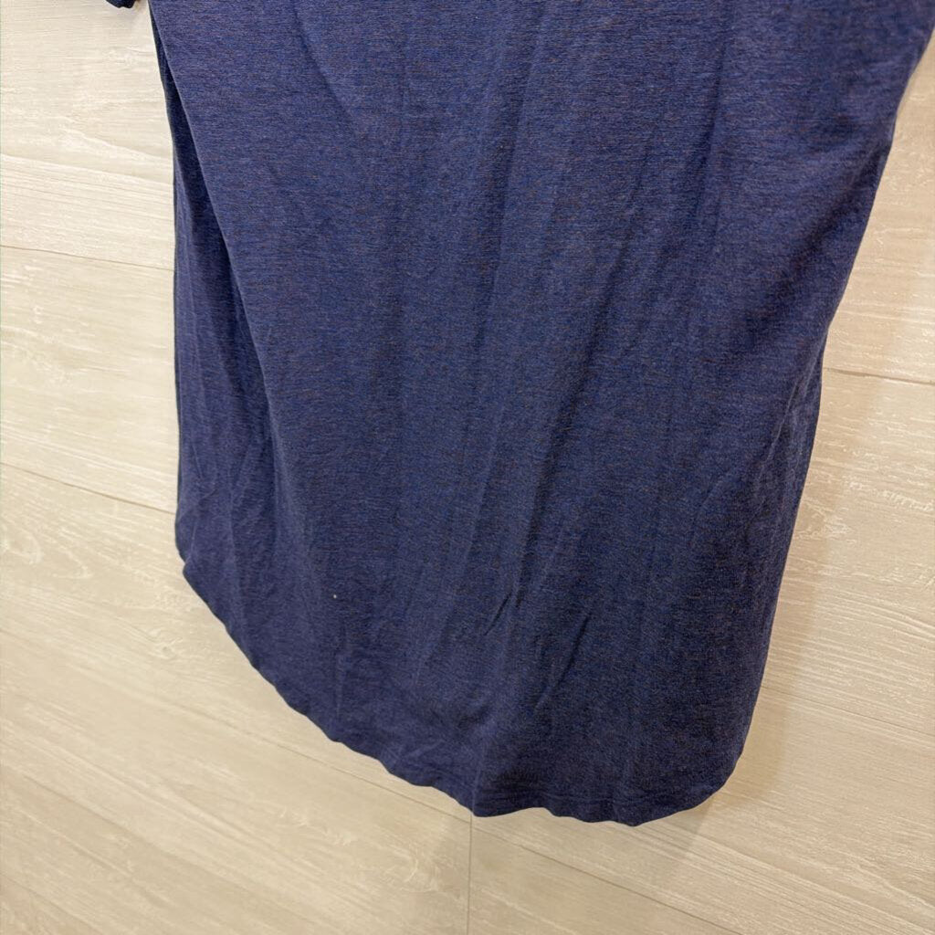 Lululemon Blue Short Sleeve V Neck Athletic Top Medium