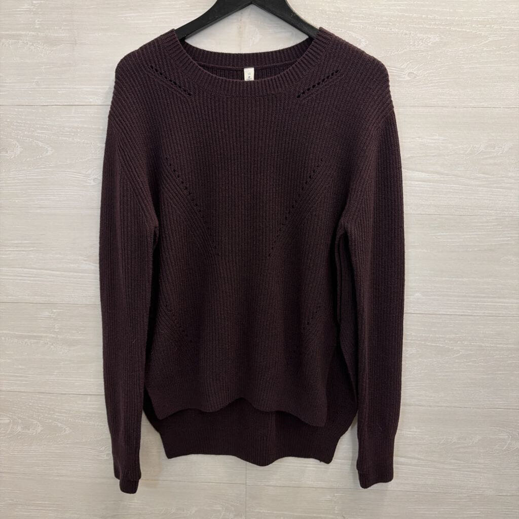 Lululemon Purple Knit Seva Crewneck Sweater 12